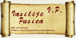 Vasilije Pušica vizit kartica